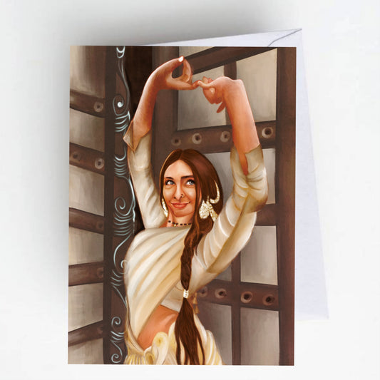Beauty of Indian culture  A6 Postcard